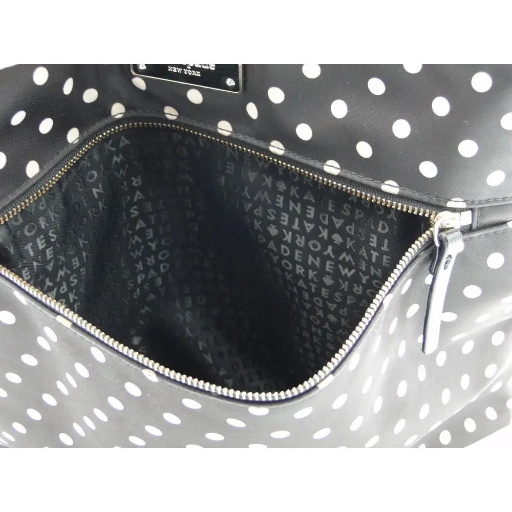 Kate Spade Black Polka Dot Messenger Bag Messenger Bag Pre-owned‎